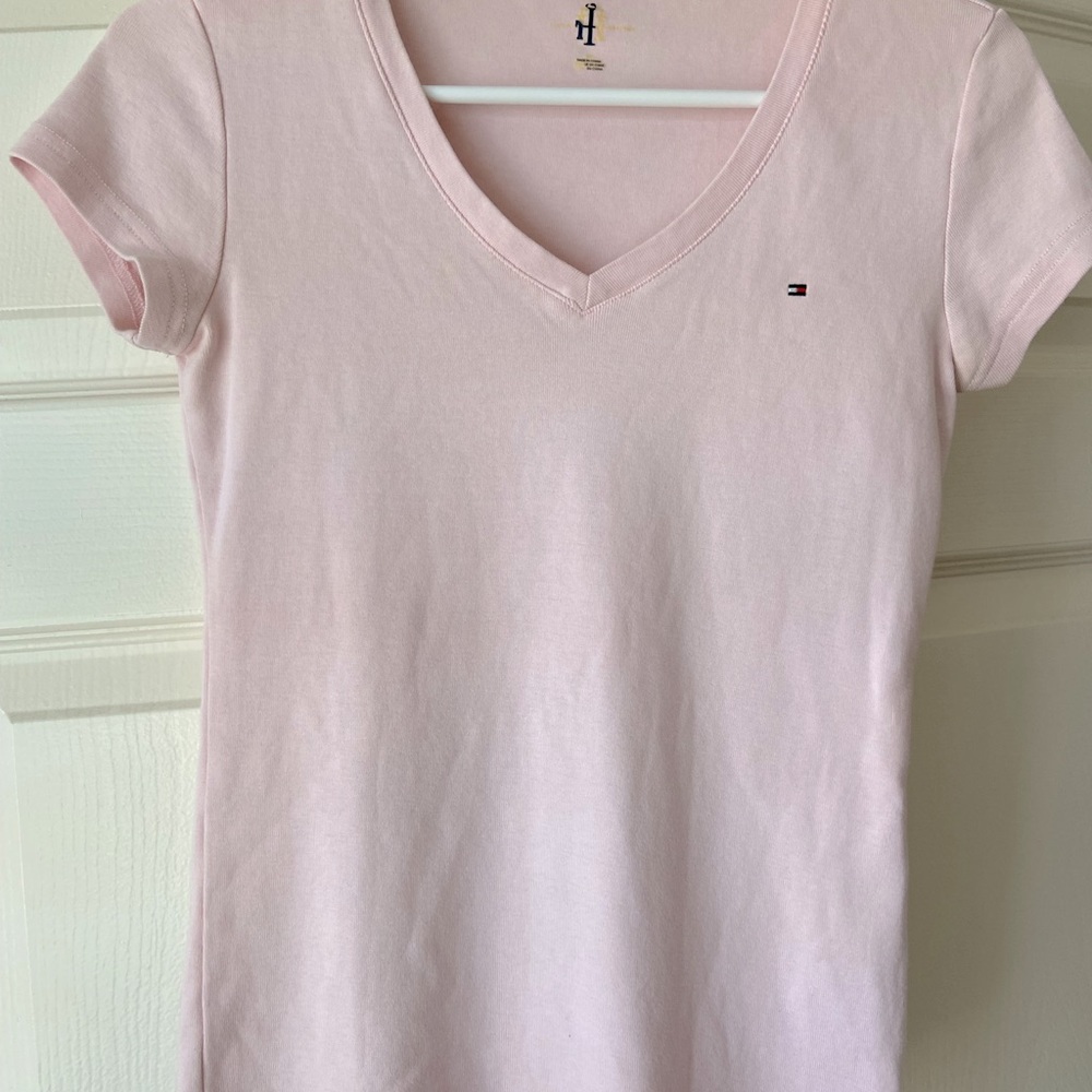 V neck t shirt classic Tommy